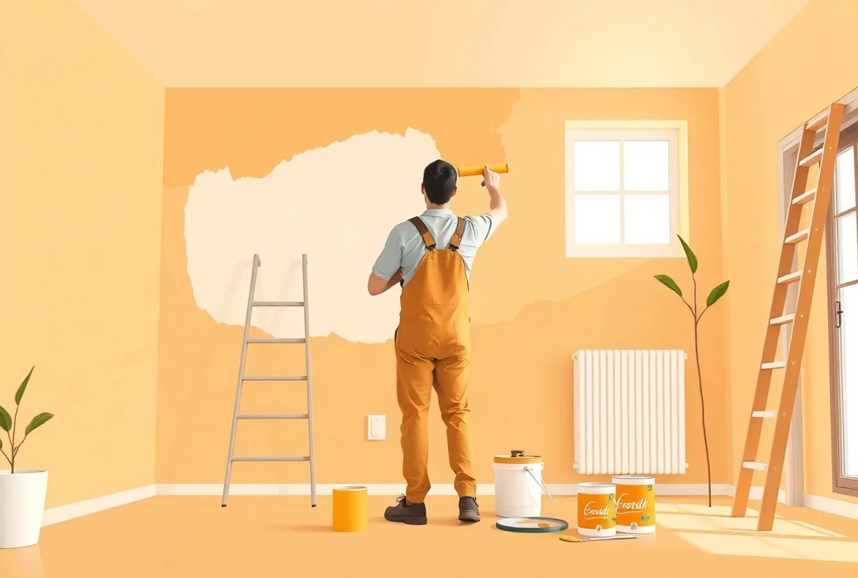 Peintre Istres 13118 en intervention sur un chantier